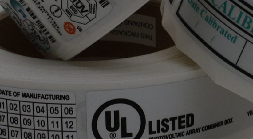 Underwriters Laboratories Recognized Labels