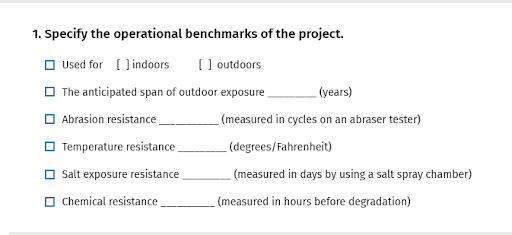 military-nameplate-performance-check-list