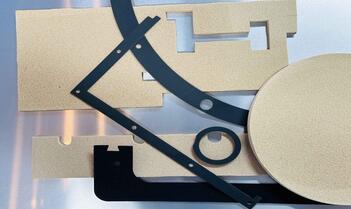 Custom die-cut components for electronics and medical devices, made in San Jose, CA.