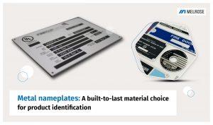 Metal nameplates A built-to-last material choice for product identification